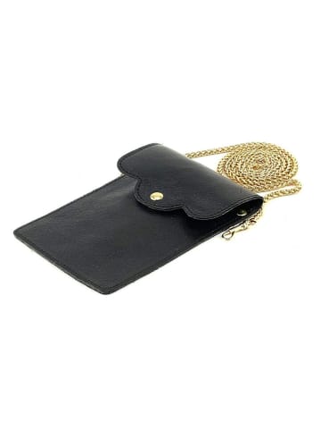 Marlon Leder-Handytasche in Schwarz - (B)12 x (H)19 x (T)2 cm