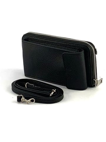 Marlon Leder-Handytasche in Schwarz - (B)20 x (H)11 x (T)4 cm