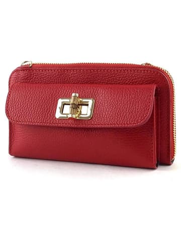 Marlon Leder-Handytasche in Rot - (B)20 x (H)11 x (T)4 cm
