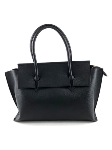 Marlon Skórzany shopper bag "Julius" w kolorze czarnym - 46 x 29 x 10 cm
