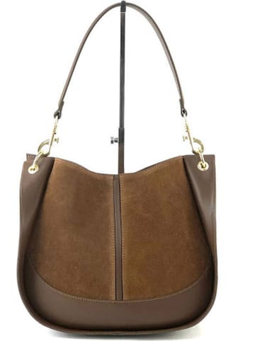 Marlon Leder-Schultertasche in Hellbraun - (B)32 x (H)27 x (T)10 cm