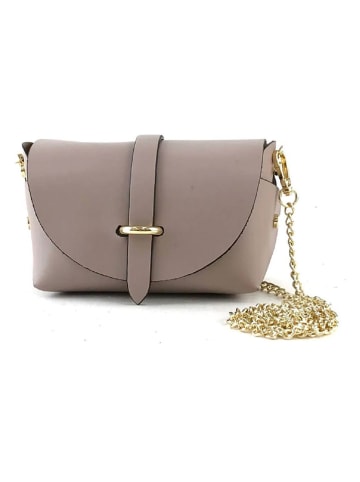 Marlon Leder-Umhängetasche in Grau - (B)16 x (H)10 x (T)8 cm