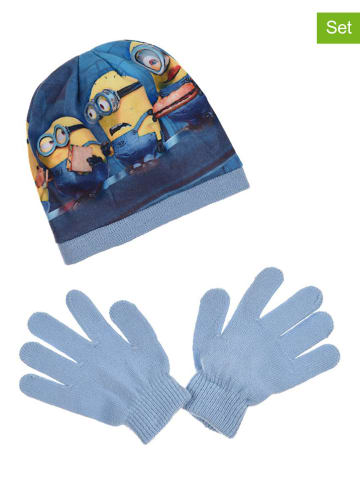 Minions 2tlg. Winteraccessoires-Set "Minions" in Hellblau