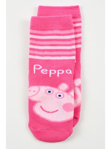 Peppa Pig Skarpety antypoślizgowe "Świnka Peppa" w kolorze różowym