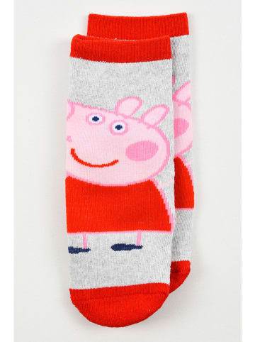 Peppa Pig Antislipsokken "Peppa Pig" grijs/rood