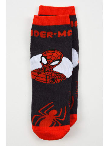 Spiderman Skarpety antypoślizgowe "Spider-Man" w kolorze czarno-czerwonym