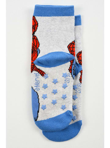 Spiderman ABS-Socken "Spiderman" in Blau/ Grau