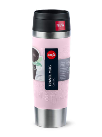 Emsa Kubek termiczny "Travel Mug Classic" w kolorze jasnoróżowym - 500 ml