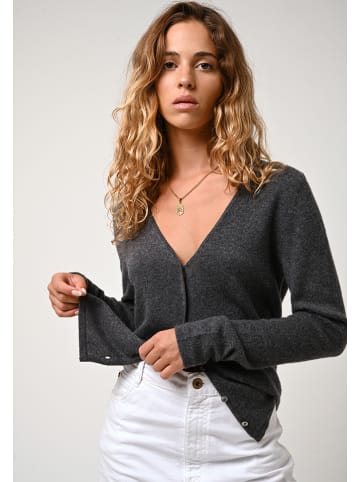 AUTHENTIC CASHMERE Kaschmir-Cardigan "Chalais" in Anthrazit