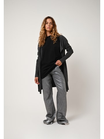 AUTHENTIC CASHMERE Kaszmirowy kardigan "Chésery" w kolorze antracytowym