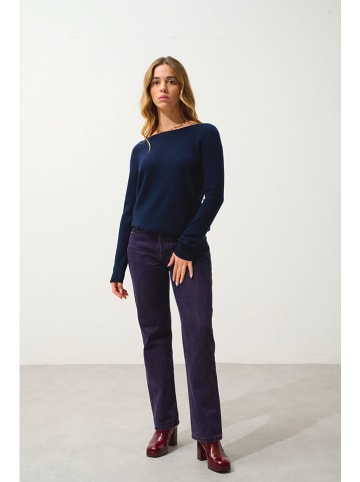 AUTHENTIC CASHMERE Kasjmieren trui "Dibona" donkerblauw