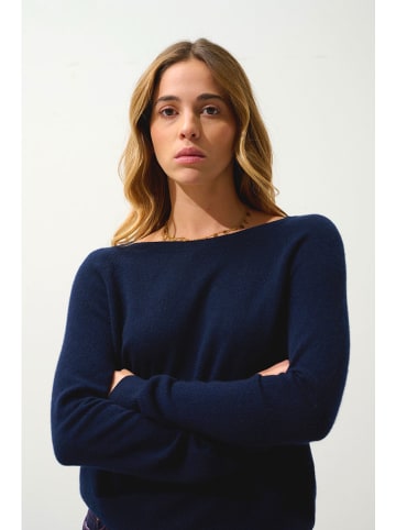 AUTHENTIC CASHMERE Kaschmir-Pullover "Dibona" in Dunkelblau
