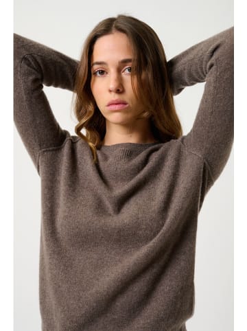 AUTHENTIC CASHMERE Kaszmirowy sweter "Etret" w kolorze brązowym