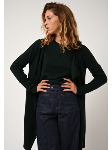 AUTHENTIC CASHMERE Kaschmir-Longcardigan "Chésery" in Dunkelgrün