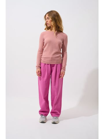 AUTHENTIC CASHMERE Kasjmieren trui "Criou" lichtroze