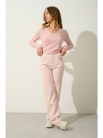 AUTHENTIC CASHMERE Kasjmieren trui "Galise" lichtroze