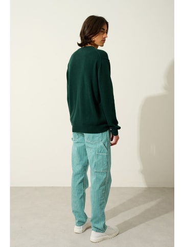 AUTHENTIC CASHMERE Kaszmirowy sweter "Nolan" w kolorze ciemnozielonym