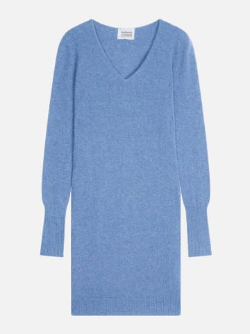AUTHENTIC CASHMERE Kaschmir-Kleid "Capelet" in Hellblau