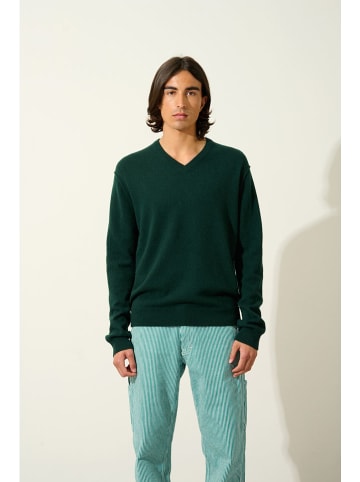 AUTHENTIC CASHMERE Kasjmieren trui "Timeo" donkergroen