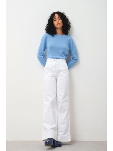 AUTHENTIC CASHMERE Kaszmirowy sweter "Criou" w kolorze błękitnym