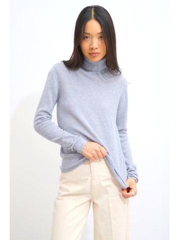 AUTHENTIC CASHMERE Kaschmir-Rollkragenpullover "Bise" in Hellblau