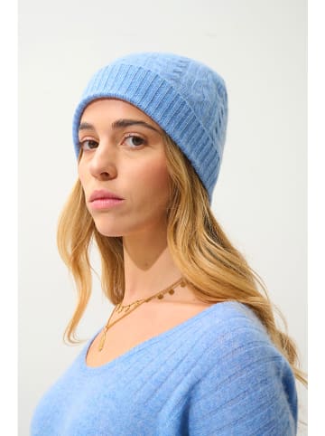 AUTHENTIC CASHMERE Kaschmir-Mütze "Scott" in Hellblau
