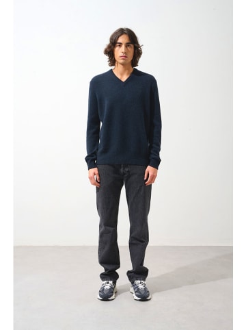 AUTHENTIC CASHMERE Kaschmir-Pullover "Victor" in Dunkelblau