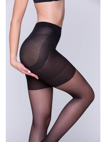 Gabriella Shape-Strumpfhose "Push Up" in Schwarz - 40 DEN