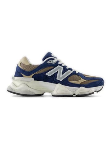 New Balance Leder-Sneakers "9060" in Dunkelblau/ Beige