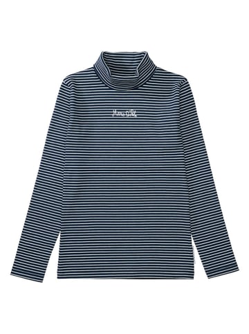 Marc O'Polo Junior Longsleeve donkerblauw/wit