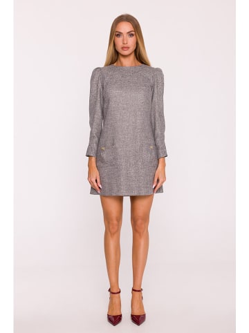made of emotion Sukienka w kolorze szarym