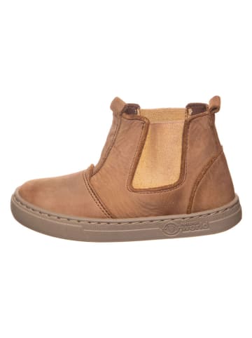 natural world Leder-Chelsea-Boots in Hellbraun