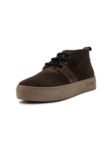 natural world Skórzane botki w kolorze brązowym