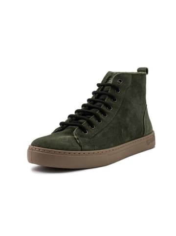 natural world Leder-Boots in Khaki