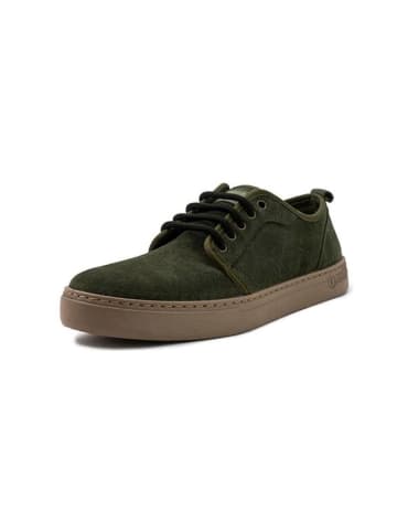 natural world Leder-Sneakers in Khaki