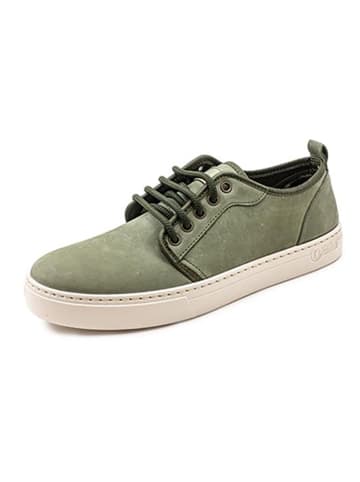 natural world Skórzane sneakersy w kolorze khaki