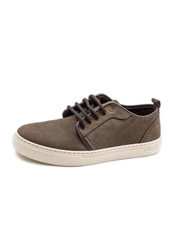 natural world Skórzane sneakersy w kolorze brązowym