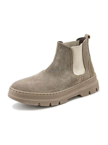 natural world Leder-Chelsea-Boots in Beige