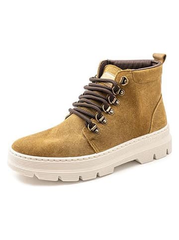 natural world Botki w kolorze jasnobrązowym