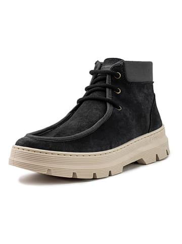 natural world Skórzane botki w kolorze czarnym