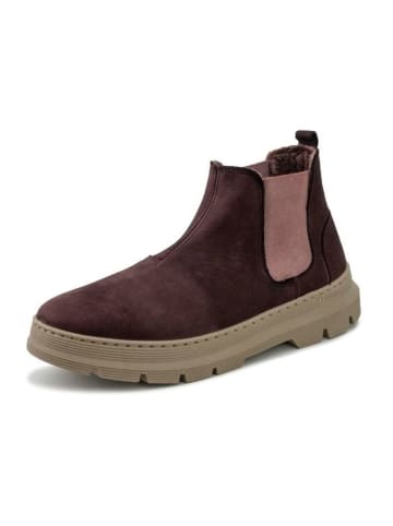 natural world Leder-Chelsea-Boots in Braun