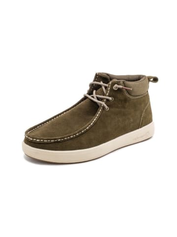 natural world Leder-Boots in Khaki