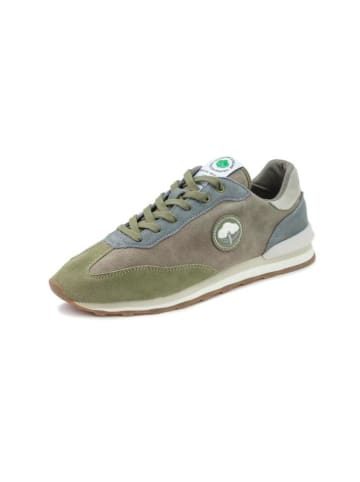 natural world Skórzane sneakersy w kolorze khaki