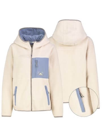 Sublevel Fleecejacke in Creme/ Hellblau
