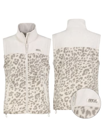 Sublevel Fleeceweste in Weiß/ Grau