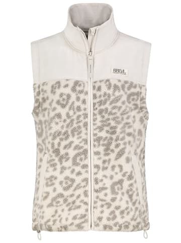 Sublevel Kamizelka polarowa w kolorze szaro-białym