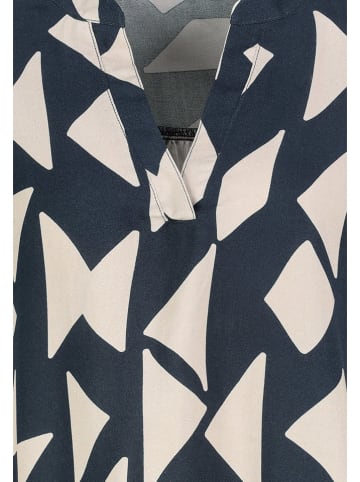 Sublevel Blouse donkerblauw/wit