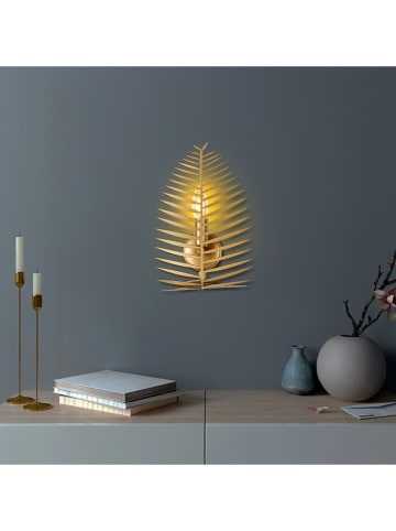 Opviq Wandlamp "Leaf" goudkleurig - (B)20 x (H)30 cm