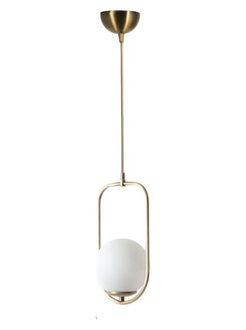 Opviq Hängeleuchte "Damla" in Weiß/ Kupfer - Ø 18 cm