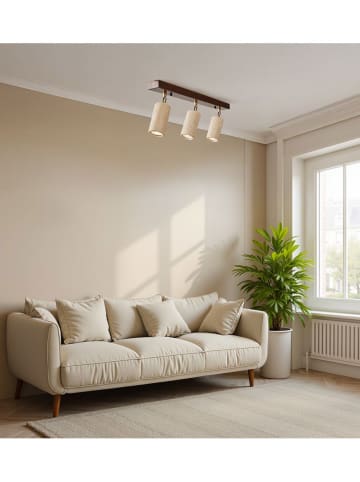 Opviq Deckenleuchte "Liebe" in Beige/ Braun - (L)60 cm